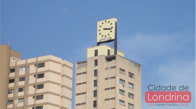 O relojão da cidade de Londrina